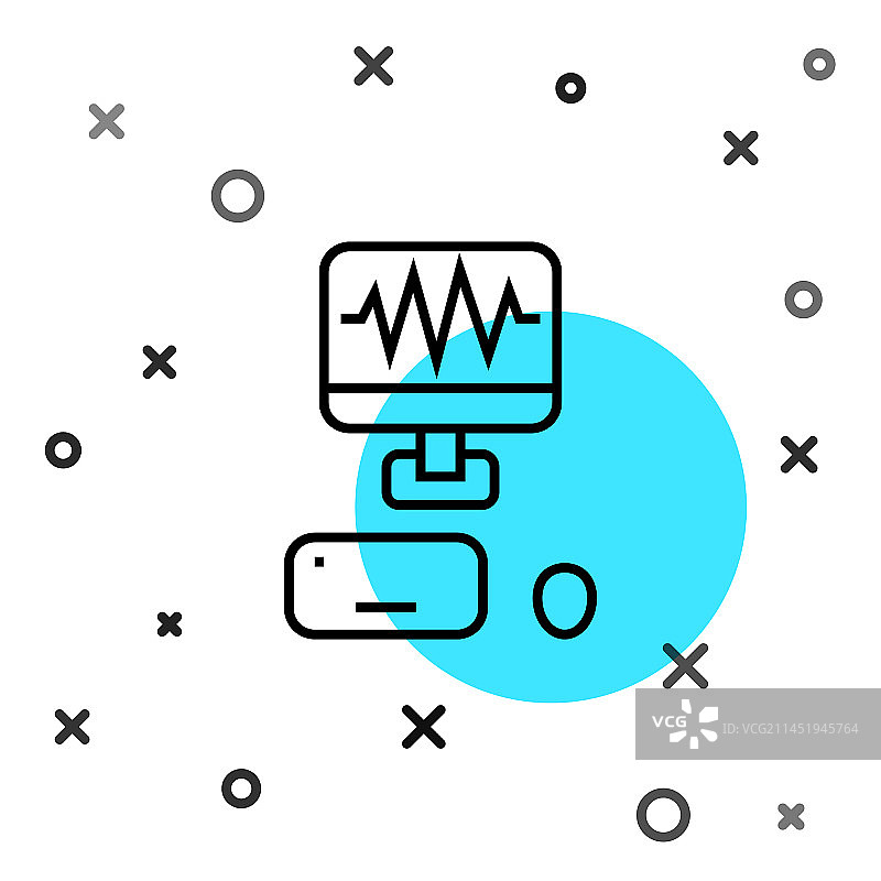 黑色录音棚控制台线条图片素材
