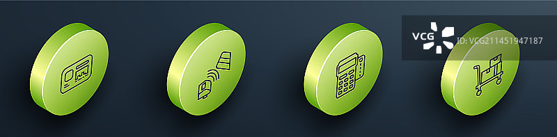 2.5D身份识别牌POS机系列图片素材