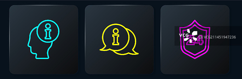 线条信息电话24小时支持图片素材