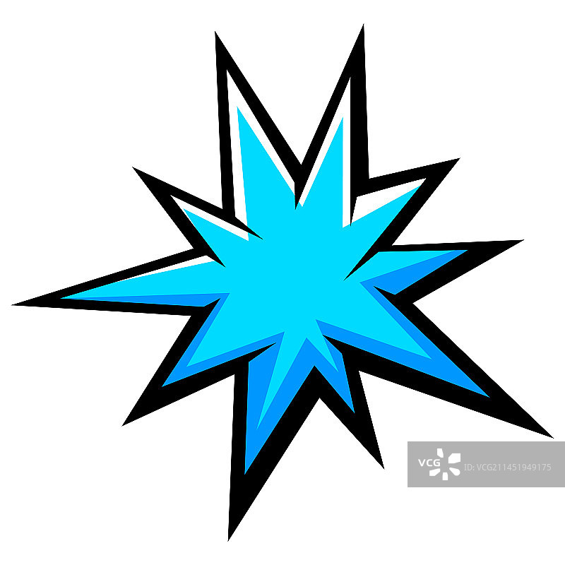 卡通爆炸波普艺术图片素材