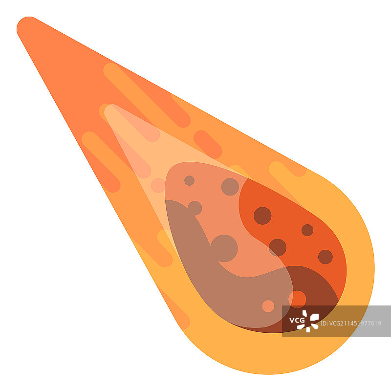 彗星坠落危险图片素材