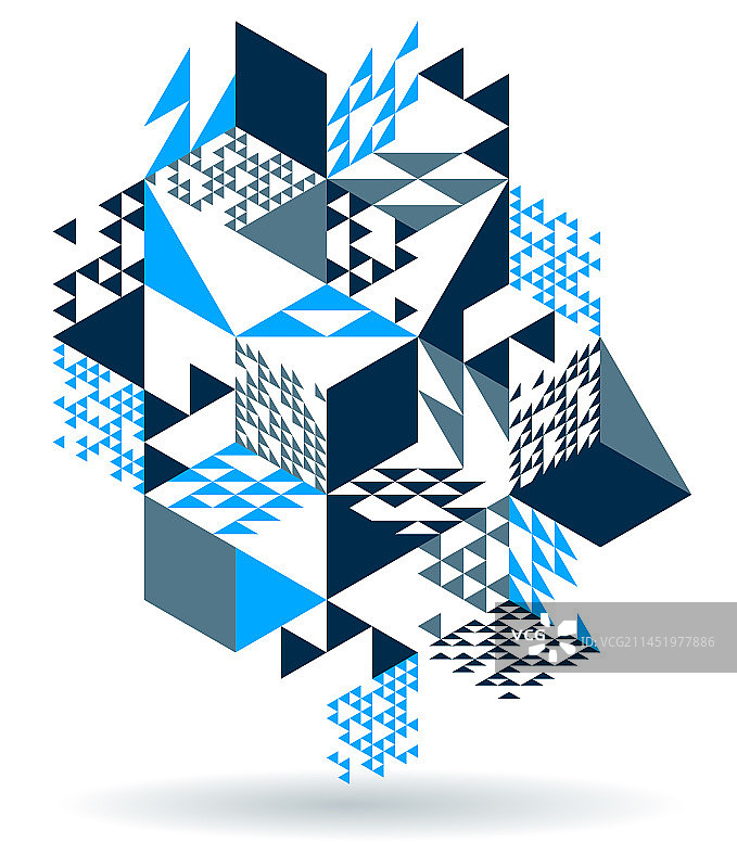 2.5D立方体抽象几何背景图片素材