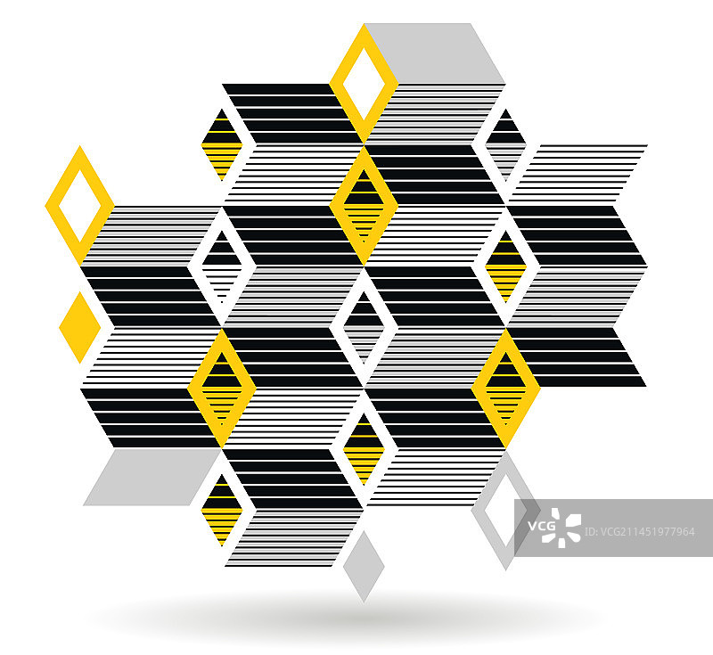 黑黄几何抽象背景图片素材