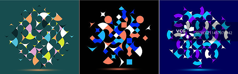 抽象几何图案设计图片素材