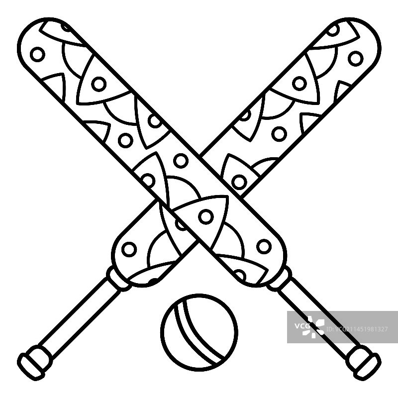 板球曼陀罗球棒图片素材