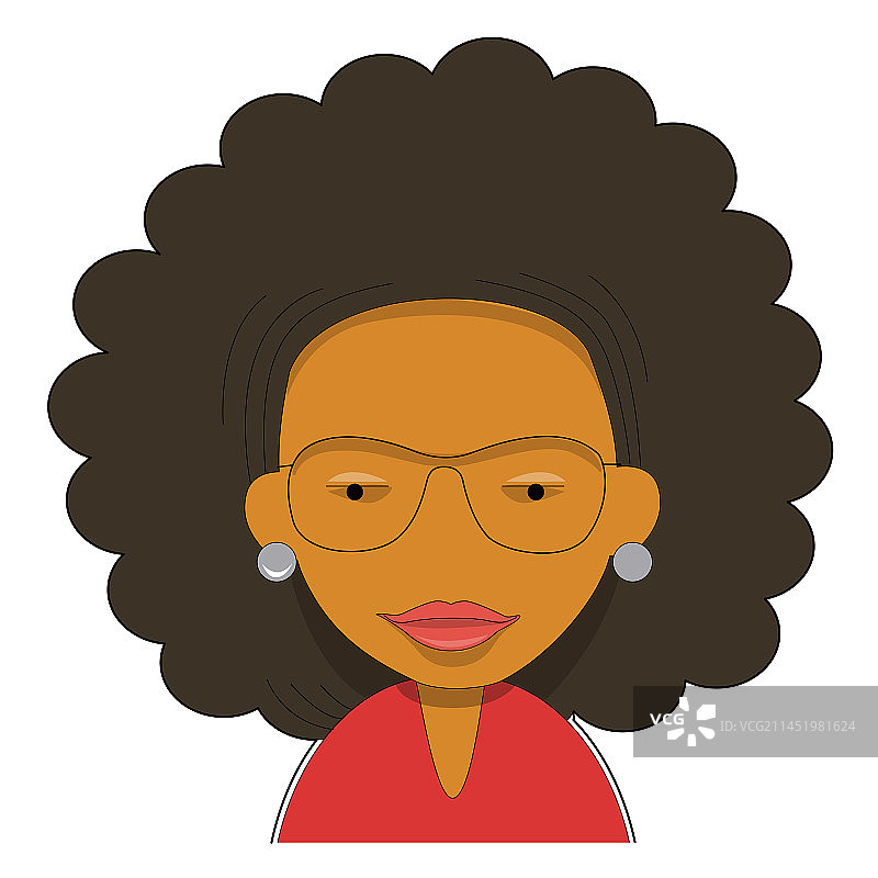 卷发女教师图片素材