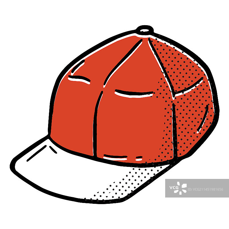 炫酷帽子彩色笔触图片素材