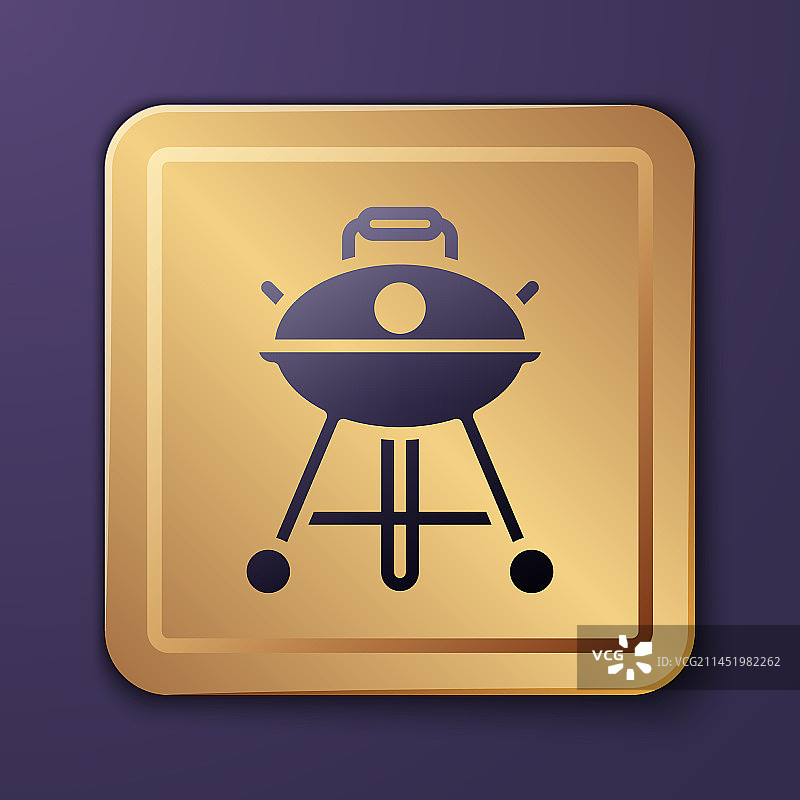紫色烧烤架图标图片素材