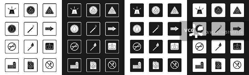 三角形香烟水滴中的火焰图片素材