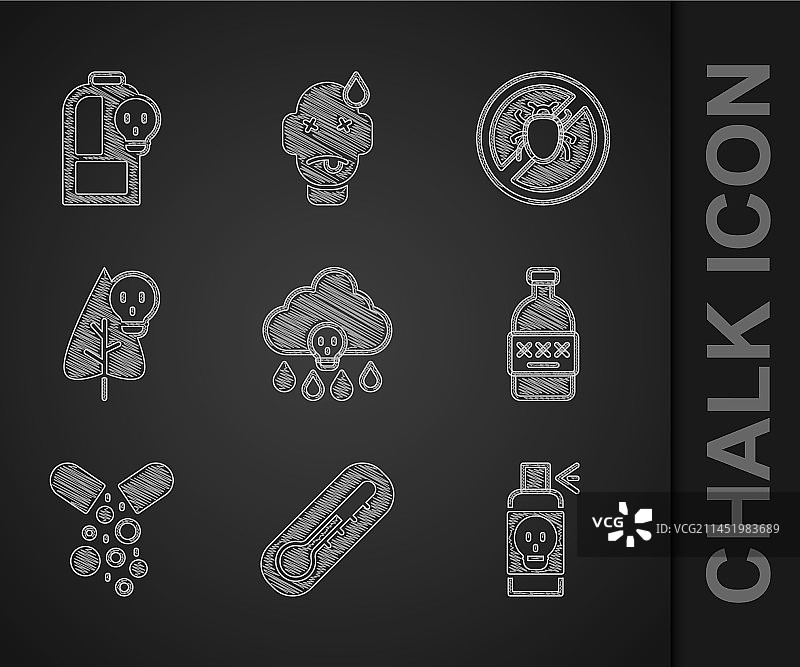 酸雨温度计、杀虫剂喷雾套装图片素材