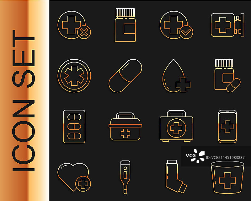 带十字的护士帽和急救电话图片素材