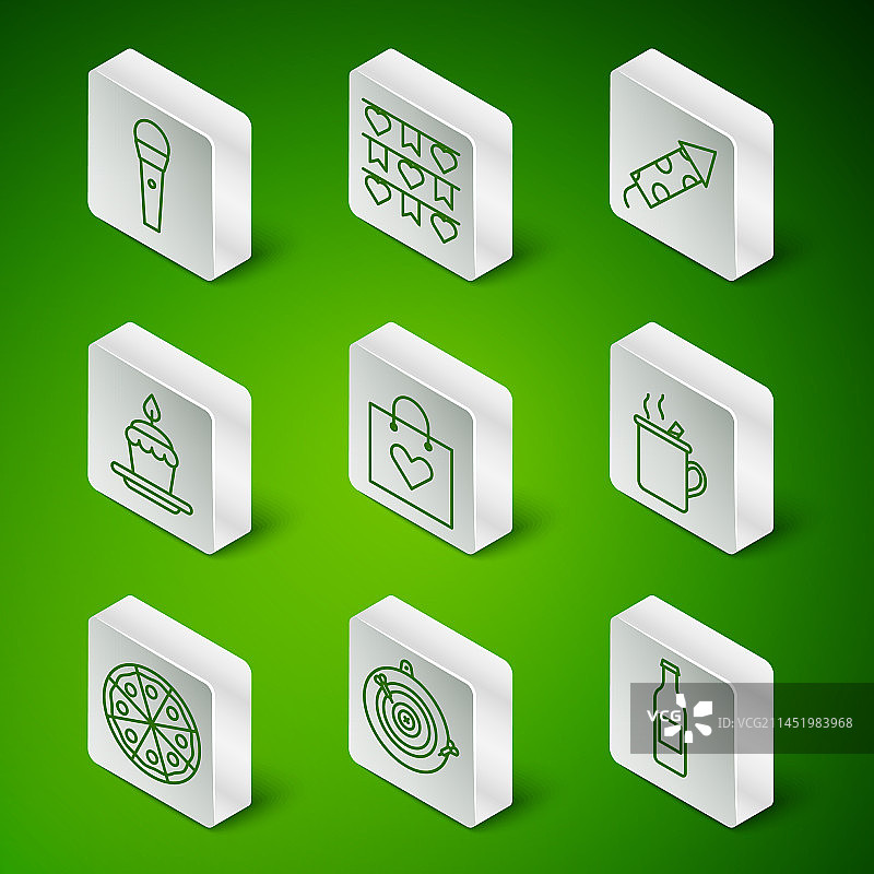 啤酒瓶飞镖盘箭线条图标图片素材