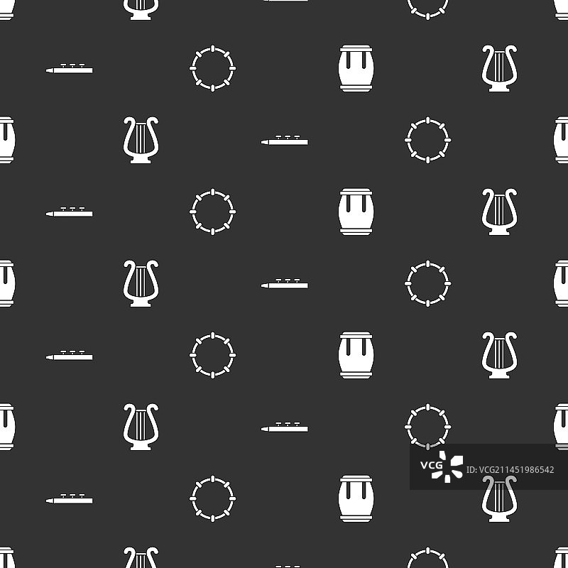 古代里拉鼓鼓槌套装图片素材