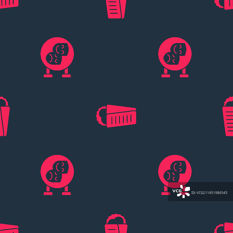 喜剧和悲剧面具与希腊肉夹馍套餐图片素材