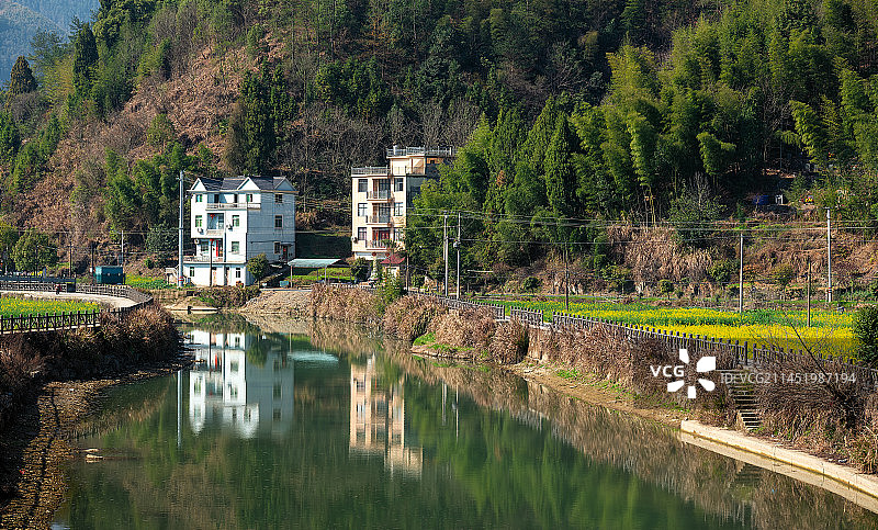 浙江开化县村头镇上村头村乡村风光图片素材