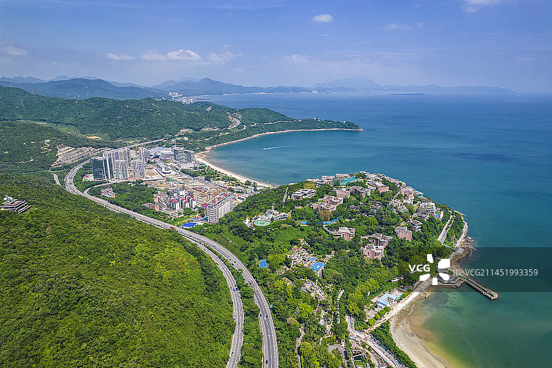 深圳小梅沙 深圳盐田区 深圳东部旅游区 小梅沙海边浴场图片素材