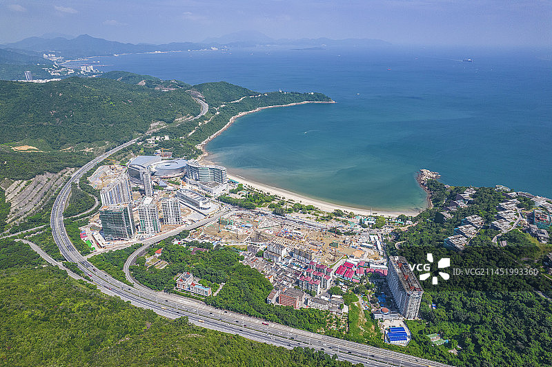 深圳小梅沙 深圳盐田区 深圳东部旅游区 小梅沙海边浴场图片素材