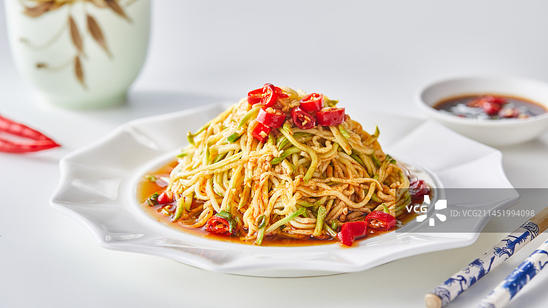 香辣西葫芦丝图片素材