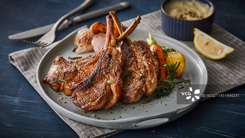 烤羊排图片素材