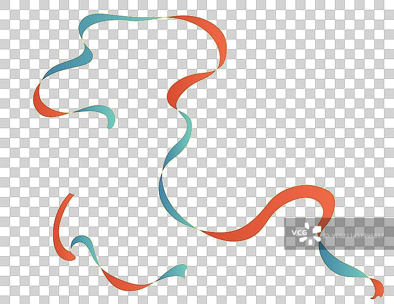 国潮风仙女敦煌丝带缎带矢量元素图片素材