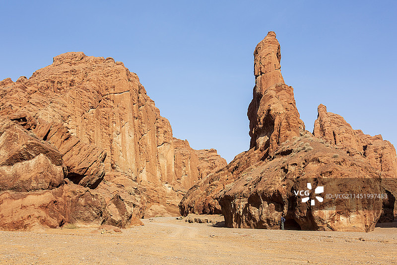库车大峡谷丹霞地貌迷宫式峡谷图片素材