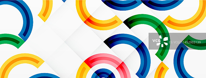 彩色的圆形抽象背景，充满活力图片素材