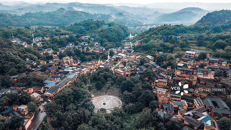 弥勒可邑小镇图片素材