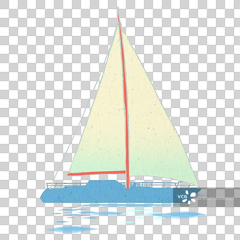 海上的帆船图片素材