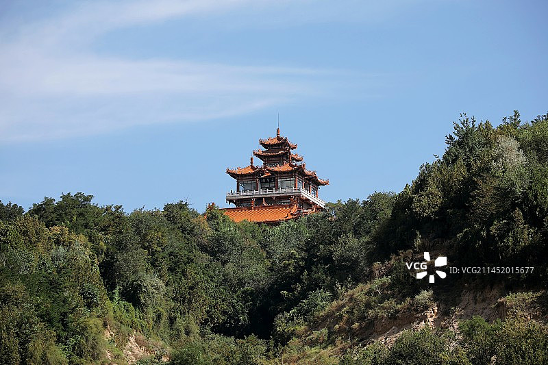 兰州白塔山图片素材