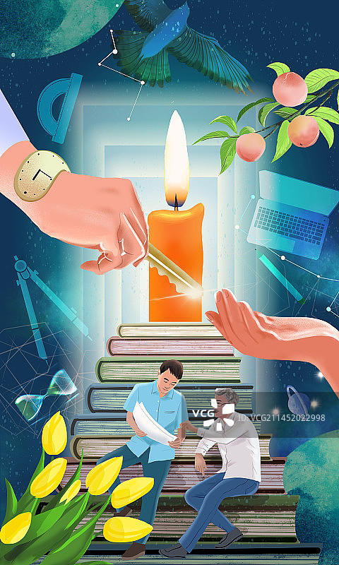 启迪之师图片素材