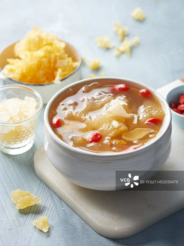 冰糖银耳羹图片素材