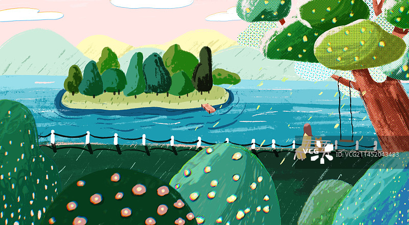 公园放空图片素材