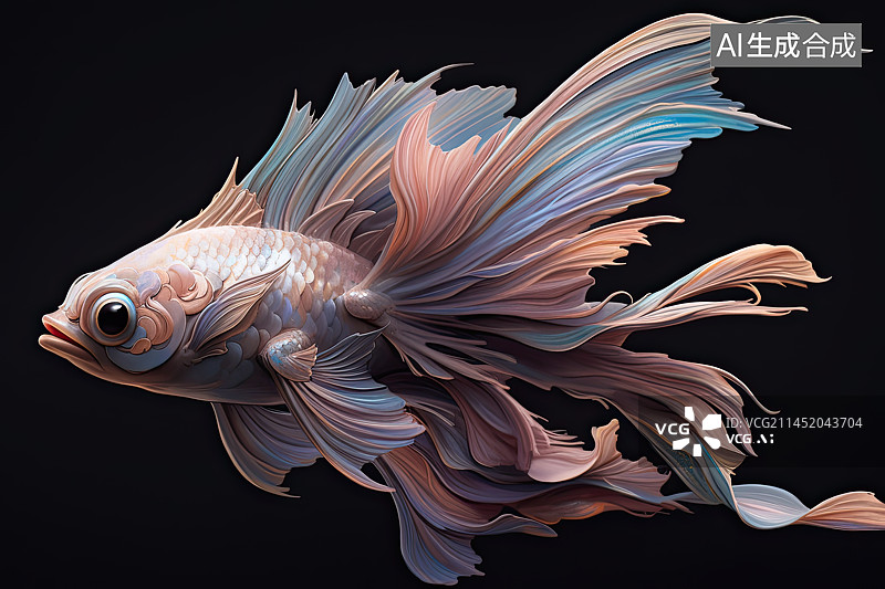 【AI数字艺术】山海经异兽蠃鱼图片素材