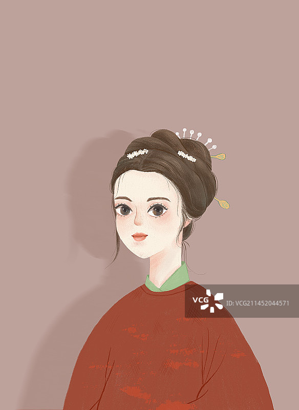 汉服人物肖像图片素材