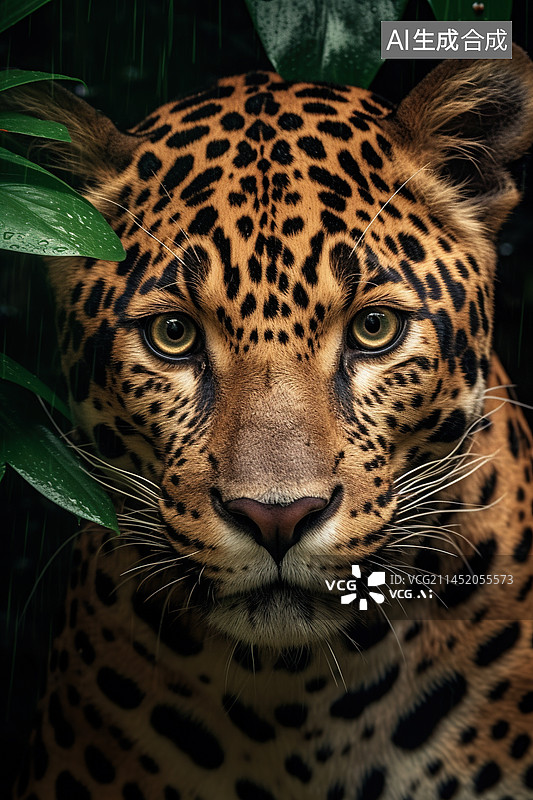 【AI数字艺术】AI生成的插图美洲豹图片素材