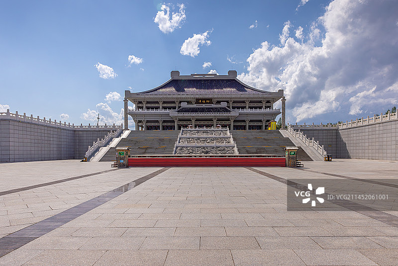 亚洲中国东北吉林省延边朝鲜族自治州敦化市六顶山清祖祠图片素材
