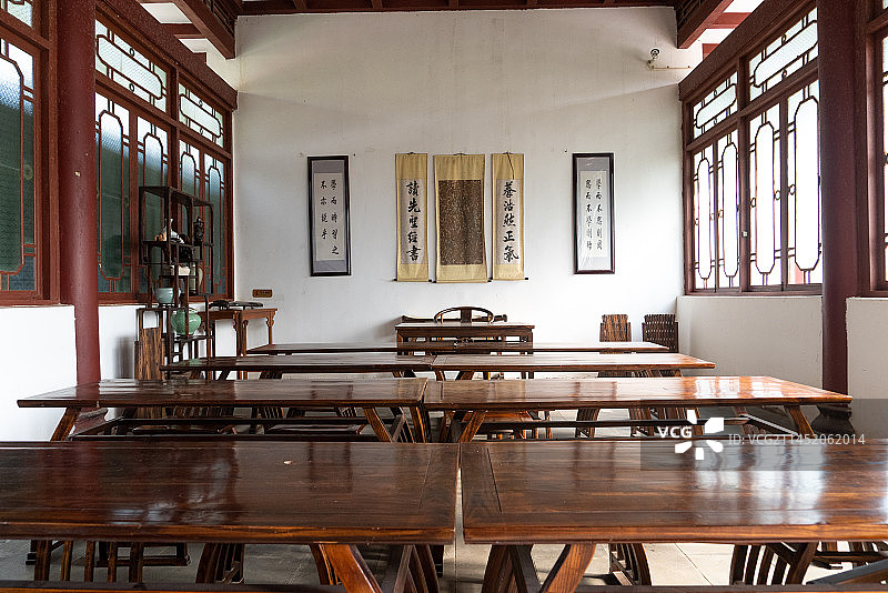 古代私塾教室图片素材