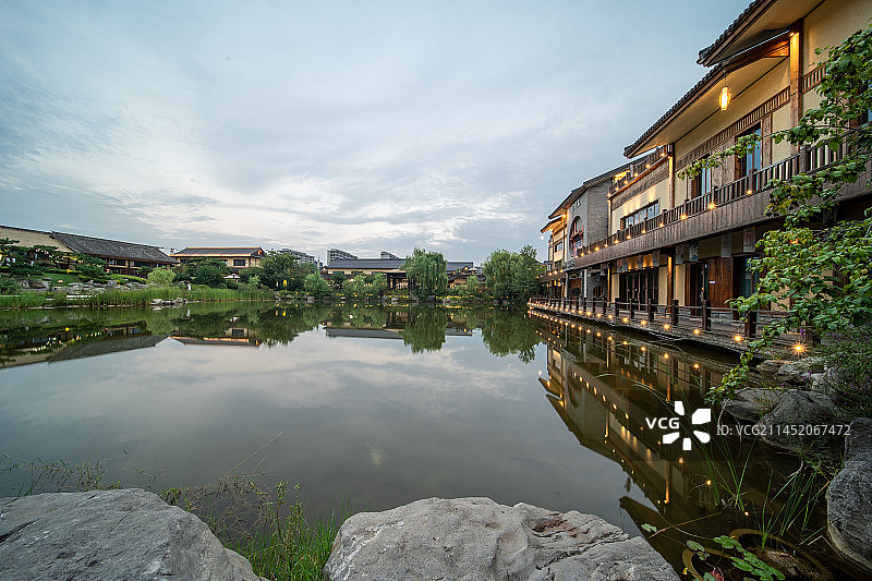 西安沣东新城诗经里主题小镇图片素材