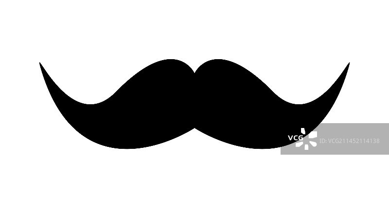 黑色时尚小胡子图片素材