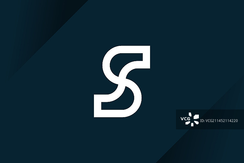 具有现代创意的字母S标志设计图标图片素材