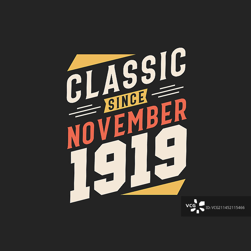 1919年11月以来的经典图片素材