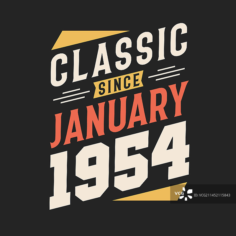1954年1月出生，经典图片素材