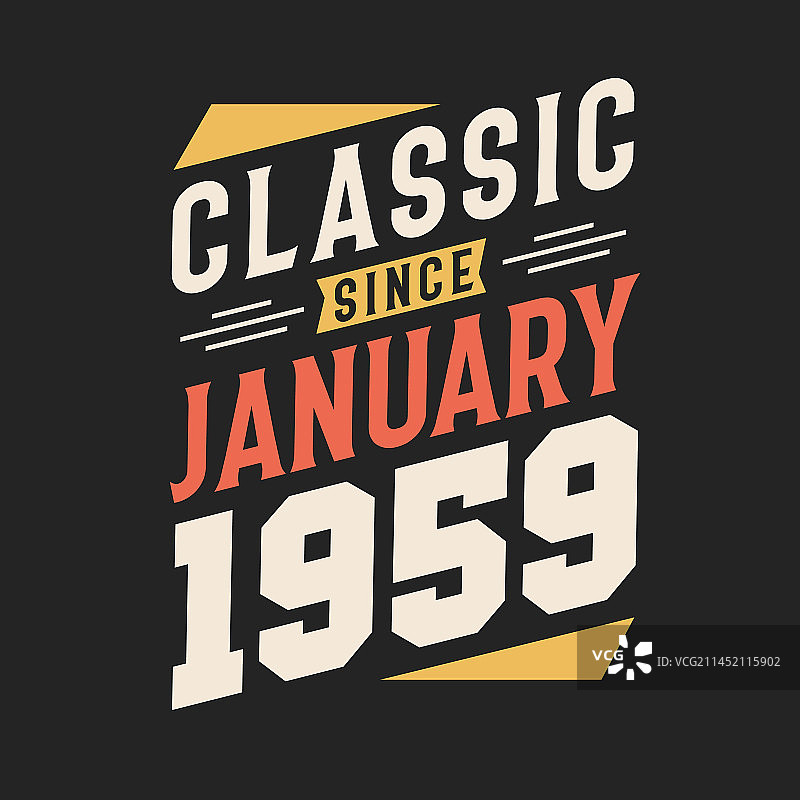 1959年1月出生复古经典图片素材