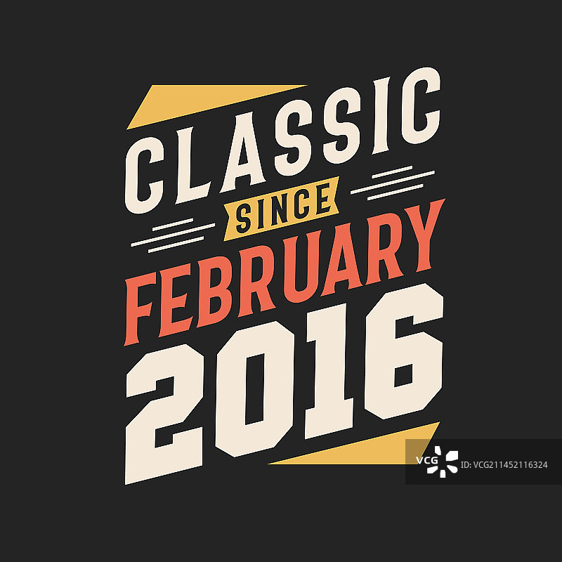 2016年2月以来经典款，出生于2016年2月图片素材