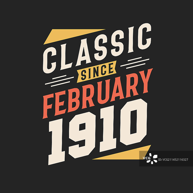 1910年2月以来的经典图片素材