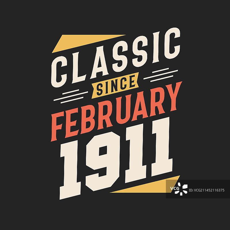 1911年2月出生复古纪念图片素材