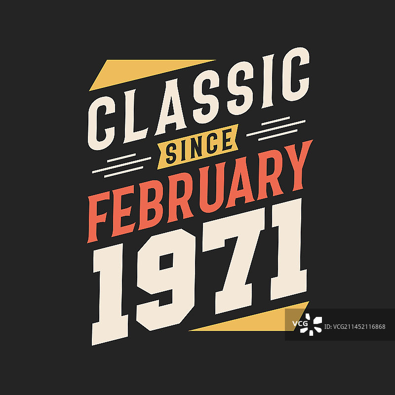 经典始于1971年2月图片素材