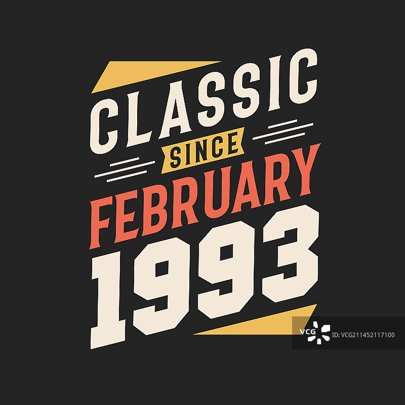 1993年2月出生，经典永存图片素材