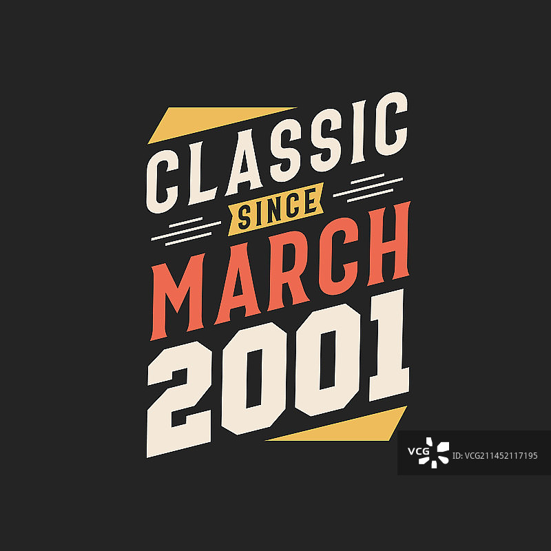 2001年3月以来的复古经典图片素材