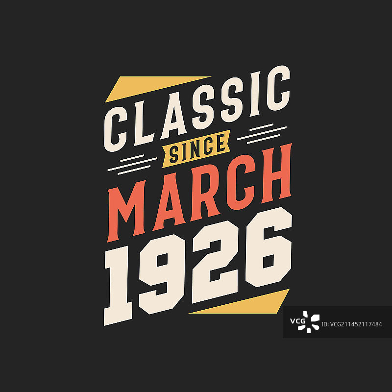 1926年3月出生的复古经典图片素材